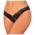 Obsessive Donna Dream - Lokkende blondetanga (svart) - M/L
