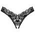 Obsessive Donna Dream - Lokkende blondetanga (svart) - M/L