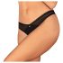 Obsessive Latinesa - åpen tanga (svart) - XL/XXL