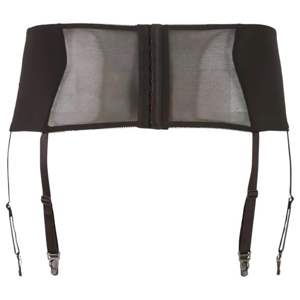 Cottelli Plus Size - Blonder & Snøring Hofteholder (Svart) - 2XL