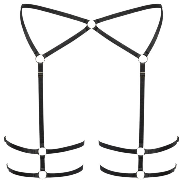 Cottelli - elegant kroppssharness (svart) - L/XL