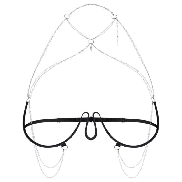 Obsessive - kjede-bh - svart (S-L)