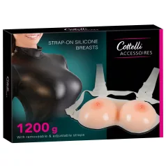 Cottelli - silikon push-up bryst, festbart (2x600g)