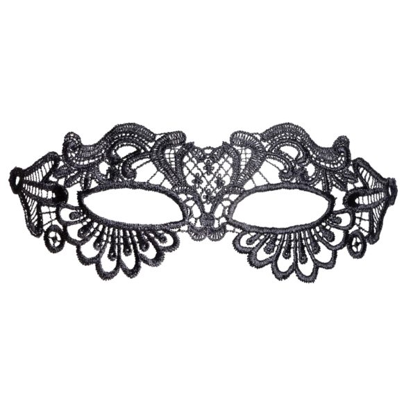 Cottelli - utsmykket, brodert blonde maske (svart)