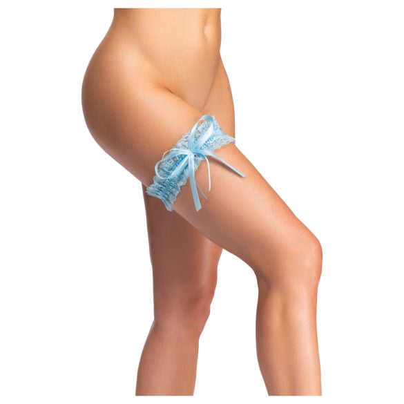 Cottelli - Blonde hofteholder med sløyfe - S-L (blå)