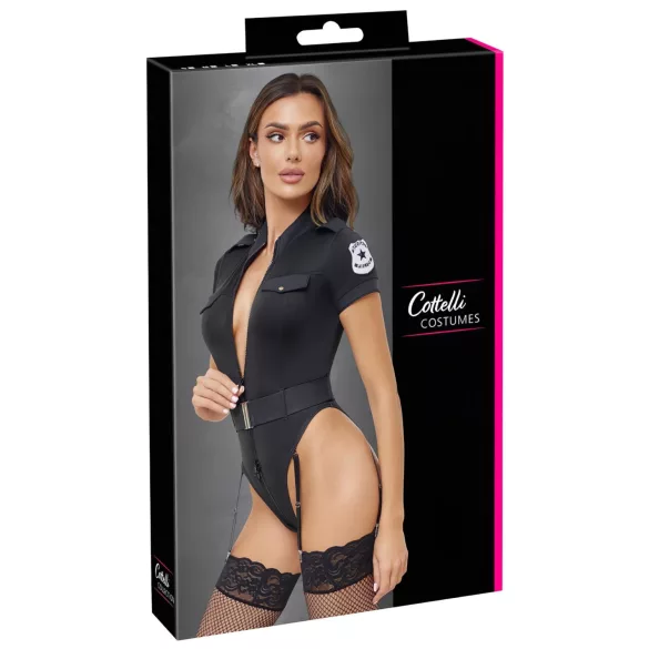 Cottelli - politiuniform (svart) - M