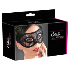 Cottelli - Forformet blonde øyemaske (svart) Cottelli - Forformet blonde øyemaske (svart)