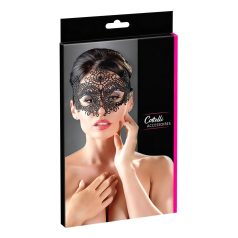 Cottelli - Brodert blonde-maske (svart) Cottelli - Brodert blonde-maske (svart)