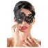 Cottelli - Brodert asymmetrisk maske (svart)