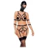 Bad Kitty - kroppsele og maske (svart) - S