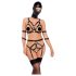 Bad Kitty - kroppsele og maske (svart) - M