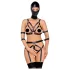 Bad Kitty - kroppsele og maske (svart) - M