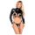 Bad Kitty - Bondagesett med åpne bryst (svart) - M