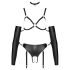Bad Kitty - erotikk harnesssett (svart) - L
