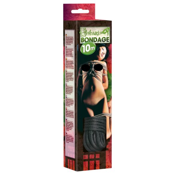 Shibari Bondage Tau - 10m (svart)