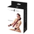 Bad Kitty – Asiatisk bondage-sett for nakken (rød-svart)