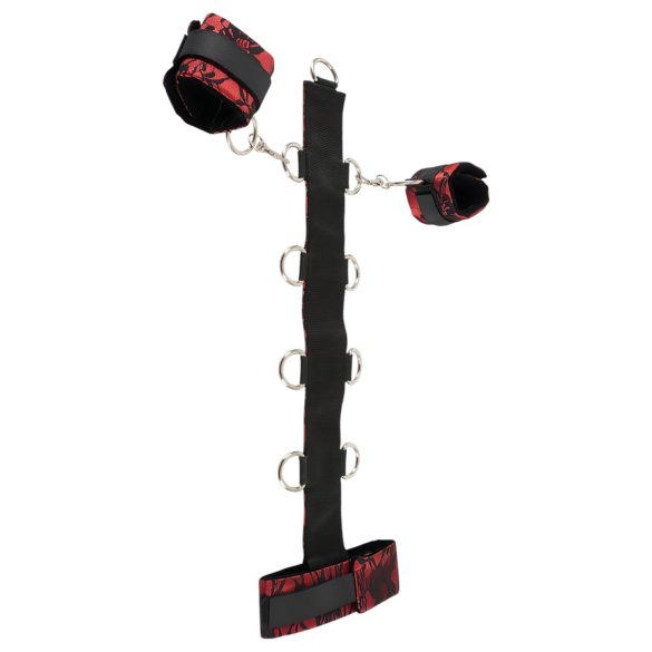 Bad Kitty – Asiatisk bondage-sett for nakken (rød-svart)