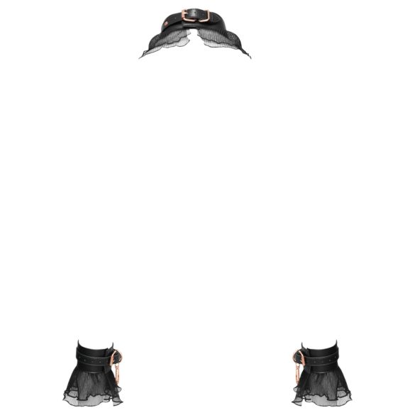 Bad Kitty - Bølgete Bondagesett (4 deler) - Svart