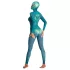 Beasty Suits Reptiloid Roleplay - krypdyr-rollespillkostyme med maske (grønn) - L/XL