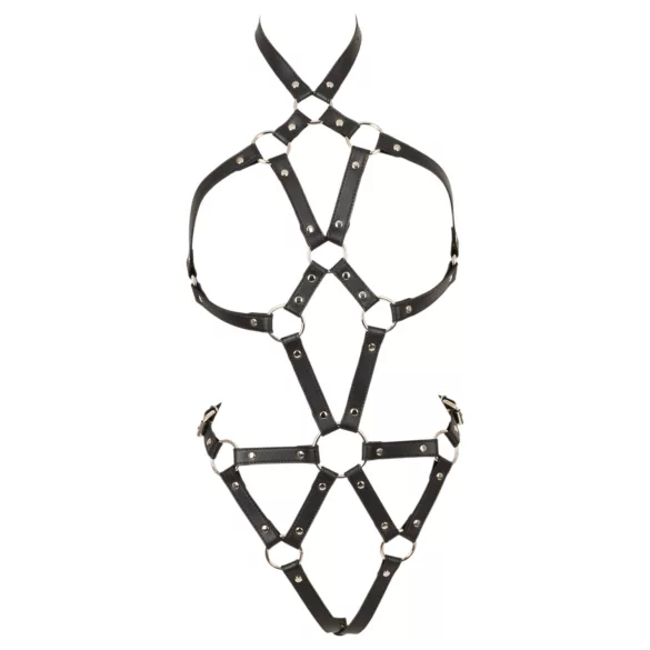 Bad Kitty - åpen BH-body med stropper (svart) - S-L