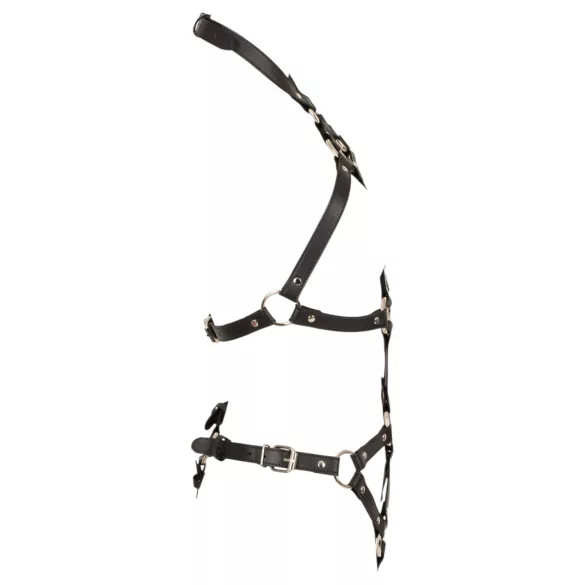 Bad Kitty - åpen BH-body med stropper (svart) - S-L