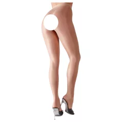 Cottelli - silkeglans sexstrømper (natur) - XL