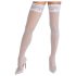 Cottelli - Blonder og blomstrete stay-ups (hvit) - 3/M-L