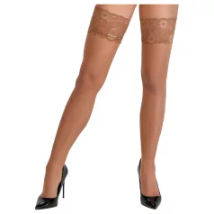 Cottelli - Blonder og blomstrete stay-ups (naturlig) - 4/L
