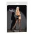 Cottelli - sexy strømpebukse med blondetalje (svart) - 5