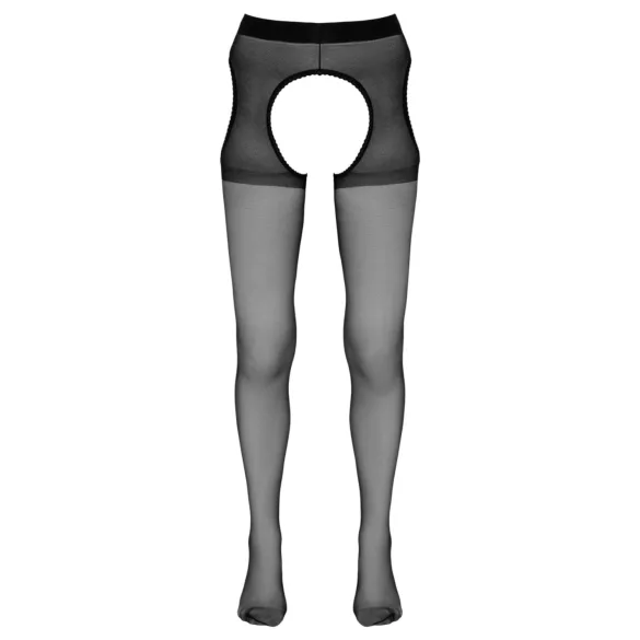 Cottelli - åpen (crotchless) strømpebukse (svart) - L/XL