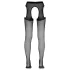 Cottelli - åpen (crotchless) strømpebukse (svart) - L/XL