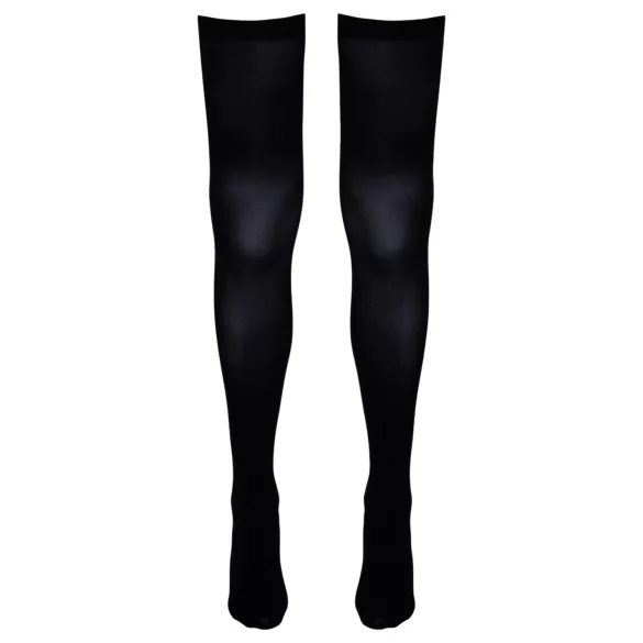 Cottelli - Stay-ups i netting over lår (svart) - S/M - L/XL