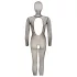 Cottelli Fantasy - åpen netting catsuit med maske (svart) - S-L