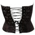 Cottelli - brodert partykorsett (svart) - XL