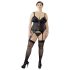 Cottelli Plus Size - Allsidig strømpetopp (svart)