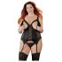 Cottelli Plus Size - Allsidig strømpetopp (svart) - 2XL
