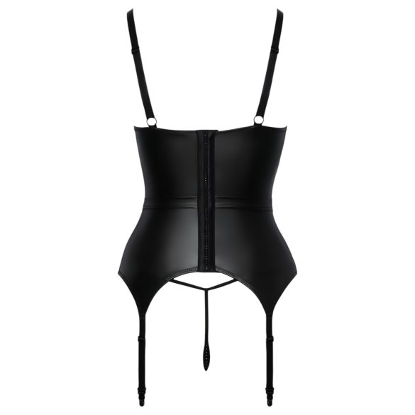 Abierta Fina - brystløftende topp med hofteholder (svart)