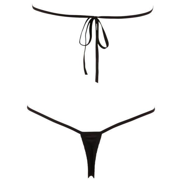 NO:XQSE - Åpen, pyntet body - svart (S-L)