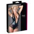 Cottelli - skinnende nettingbody (svart) - M