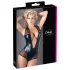 Cottelli - skinnende nettingbody (svart) - L