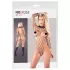 NO:XQSE - langermet netting body med mesh - svart (S-L)