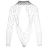 NO:XQSE - langermet netting body med mesh - svart (S-L)
