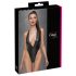 Cottelli Party - Glitrende Halterneck Body (Svart) - M