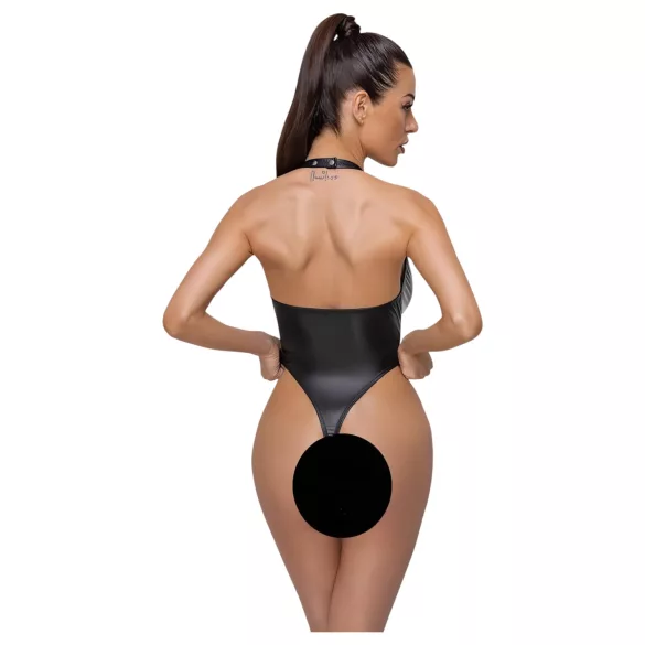 Cottelli Party - glitrende halterneck-body (svart) - M
