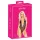 Kissbar - rosa brodert body (svart) - L/XL