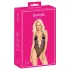 Kissbar - rosa brodert body (svart) - L/XL