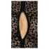 Noir - leopardmønstret, langermet body (svart)