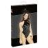 Noir - glansfull halterneck-body (svart)