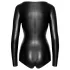 Noir - Glansfull Langermet Body (Svart) - M