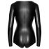 Noir - Glansfull Langermet Body (Svart) - L